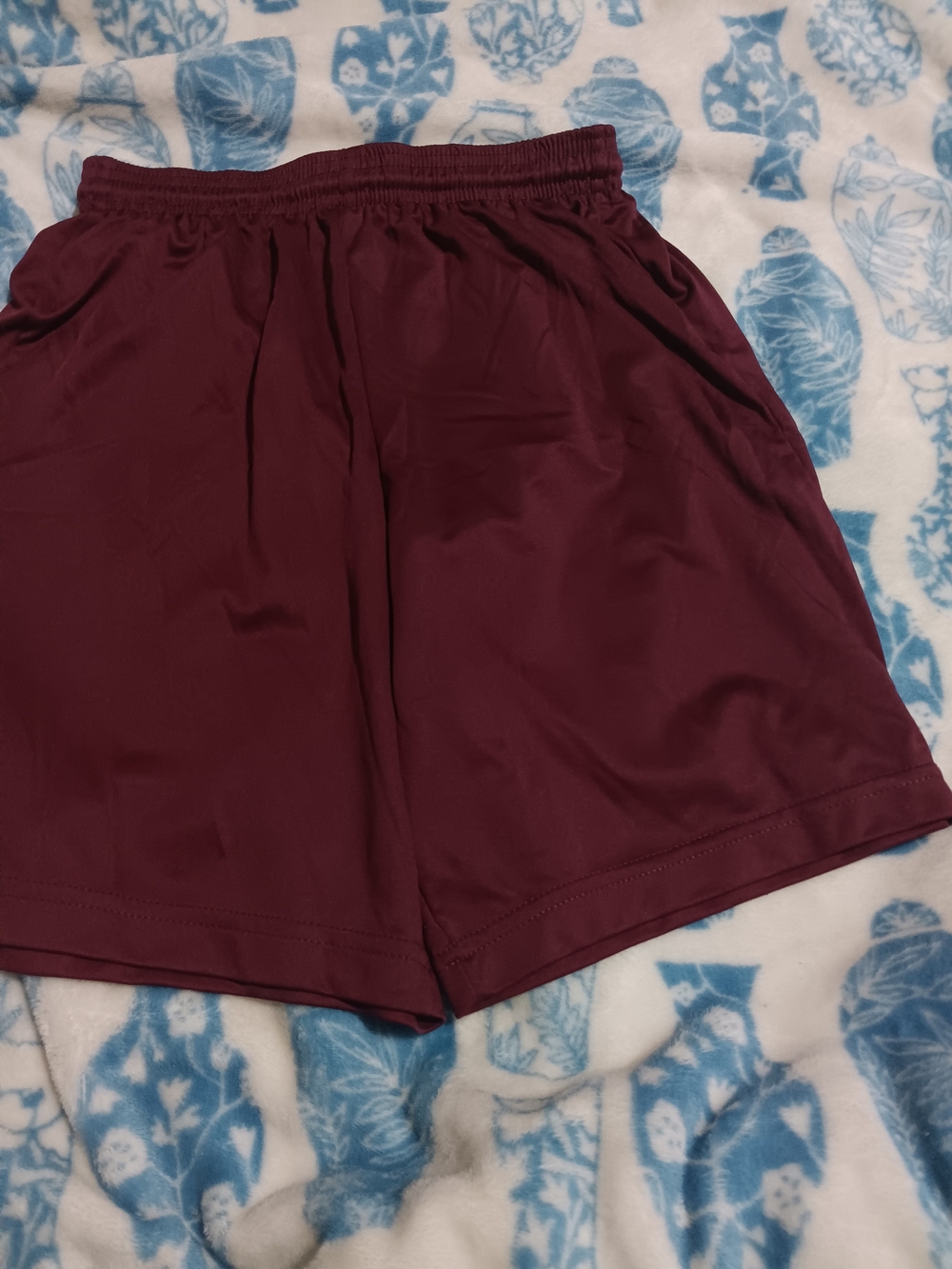 Kids Maroon Athletic Shorts - Comfortable Everyday Play